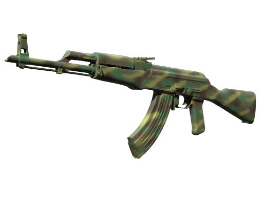 Souvenir AK-47 | Jungle Spray (Well-Worn)