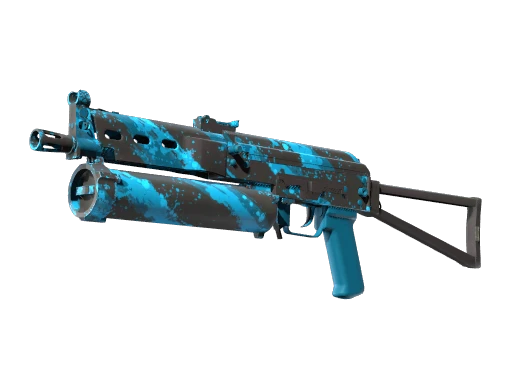 StatTrak™ PP-Bizon | Blue Streak (Battle-Scarred)