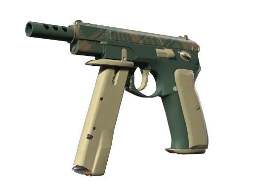 Souvenir CZ75-Auto | Green Plaid (Well-Worn)