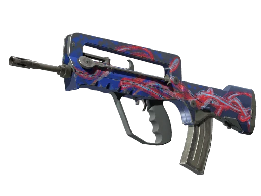 StatTrak™ FAMAS | Afterimage (Well-Worn)