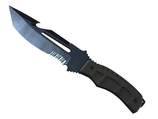 ★ Survival Knife | Blue Steel (Well-Worn)
