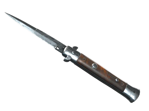 ★ Stiletto Knife | Damascus Steel (Field-Tested)
