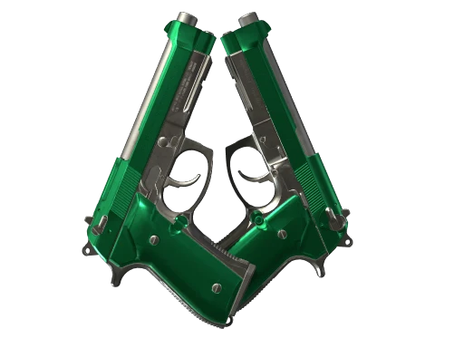 Dual Berettas | Emerald (Minimal Wear)