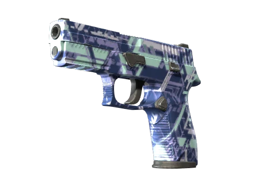Souvenir P250 | Digital Architect (Battle-Scarred)