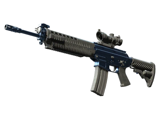 Souvenir SG 553 | Anodized Navy (Minimal Wear)