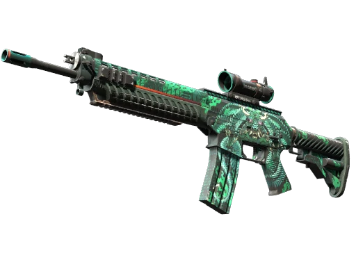 StatTrak™ SG 553 | Dragon Tech (Field-Tested)