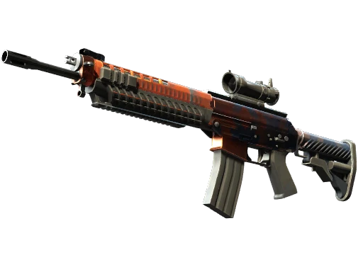 Souvenir SG 553 | Danger Close (Well-Worn)