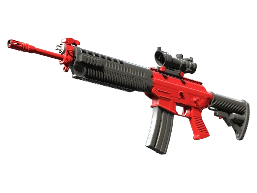 Souvenir SG 553 | Candy Apple (Well-Worn)