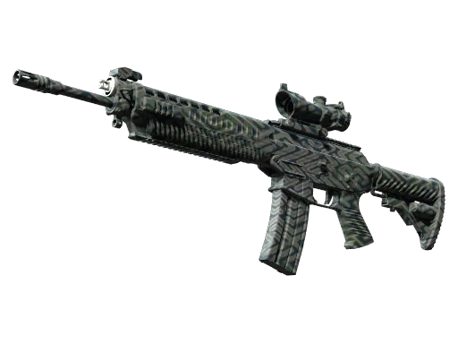 Souvenir SG 553 | Barricade (Battle-Scarred)
