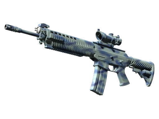 StatTrak™ SG 553 | Wave Spray (Factory New)