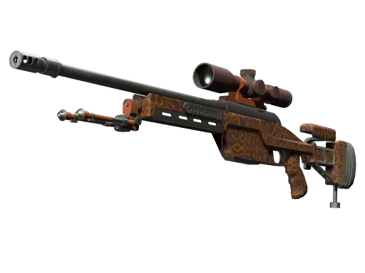 Souvenir SSG 08 | Orange Filigree (Minimal Wear)