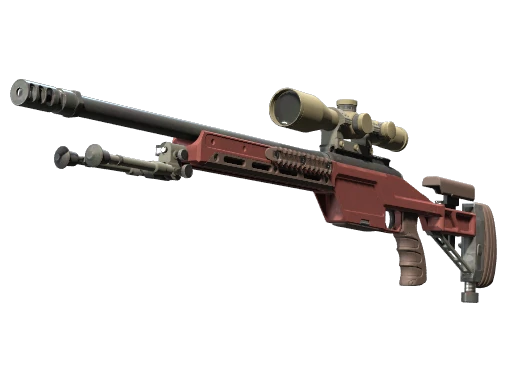 SSG 08 | Red Stone (Minimal Wear)